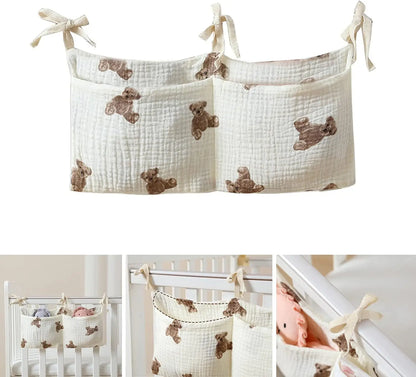 Baby Crib Organizer Hanging Diaper Caddy Storage Bag