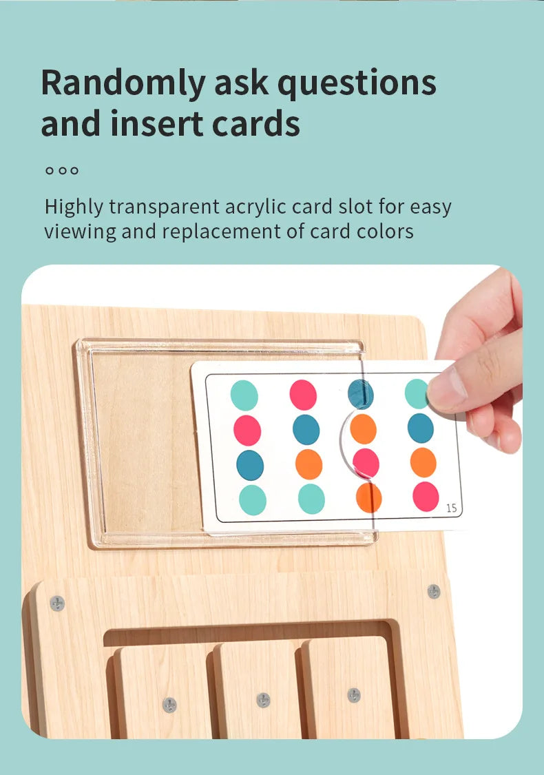 Montessori Wooden Shape Matching Board Learning Puzzle