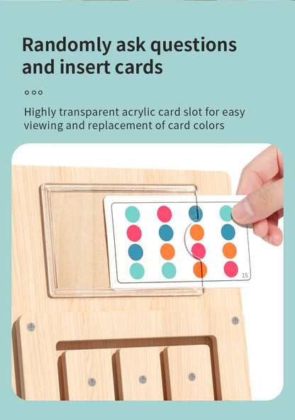 Montessori Wooden Shape Matching Board Learning Puzzle