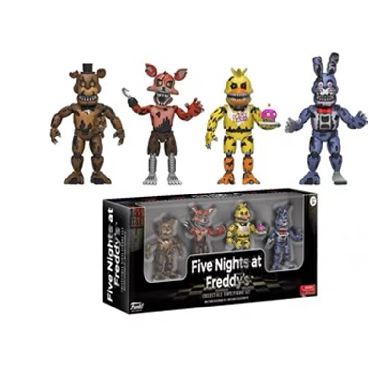 14cm Horror Bear Action Figure Movable PVC Collectible Toy