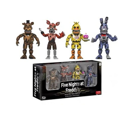 14cm Horror Bear Action Figure Movable PVC Collectible Toy