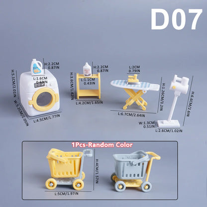 1:12 Miniature Dollhouse Furniture Set Pretend Play Accessories