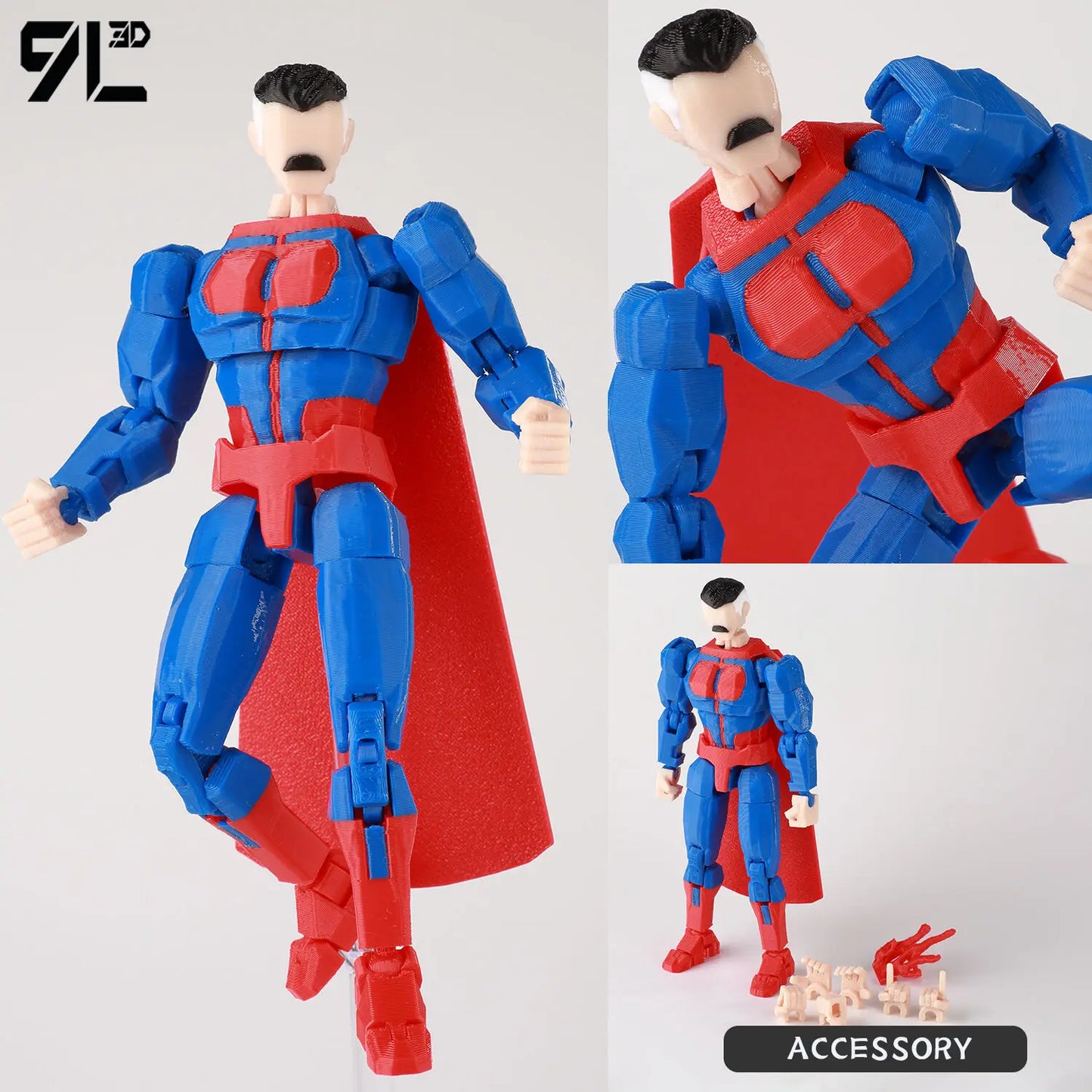 Invincible Boy Action Figure 14cm 3D Printed Poseable Model