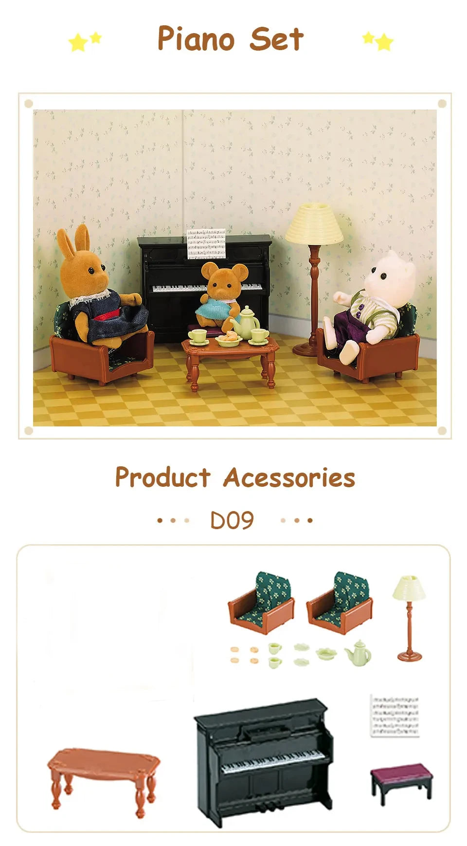 1:12 Miniature Dollhouse Furniture Set Pretend Play Accessories