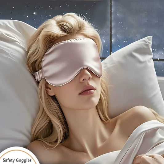 Silk Sleep Eye Mask Double-Sided Light Blocking Mask