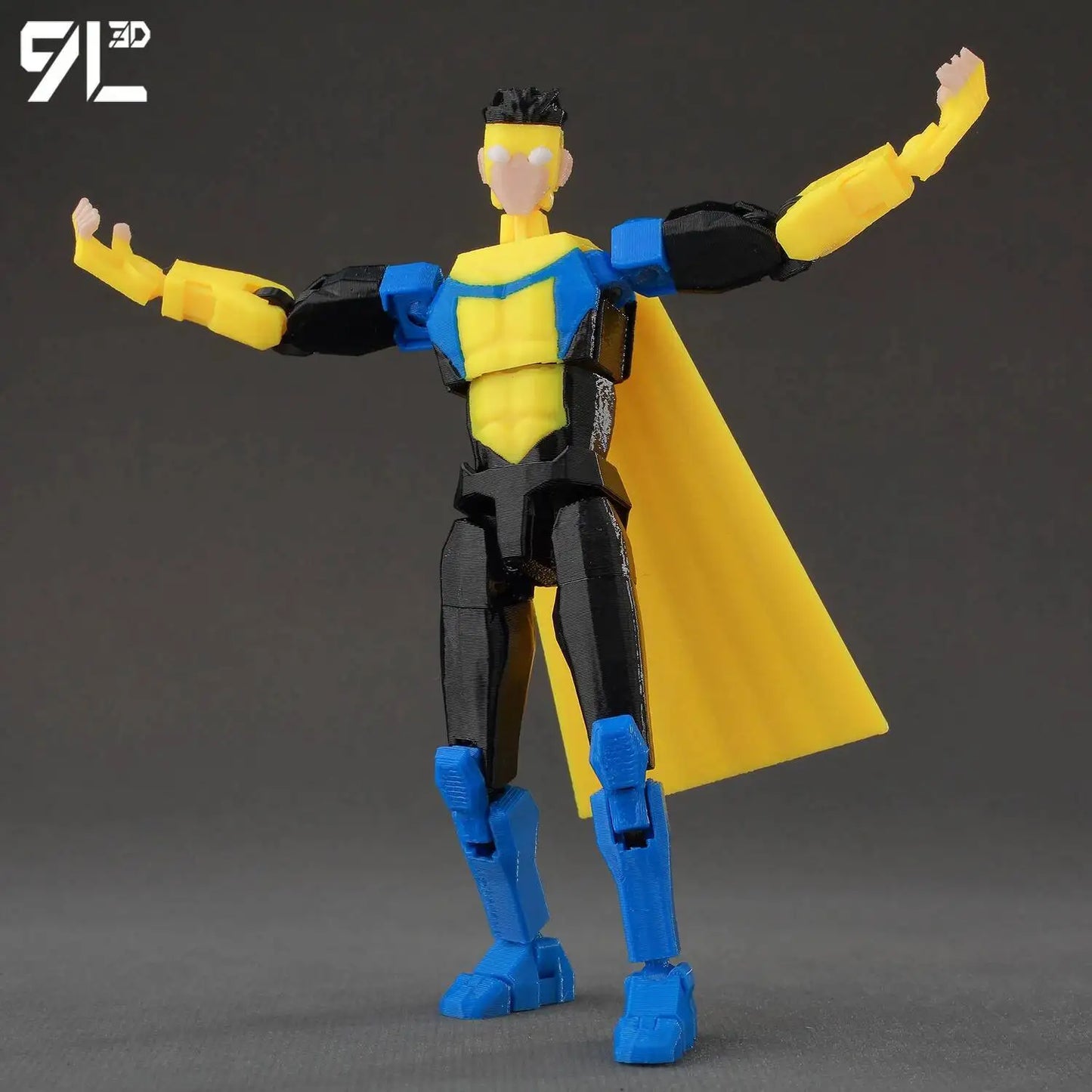 Invincible Boy Action Figure 14cm 3D Printed Poseable Model