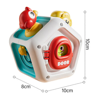 Baby Busy Board Cube Montessori Sensory Activity Toy