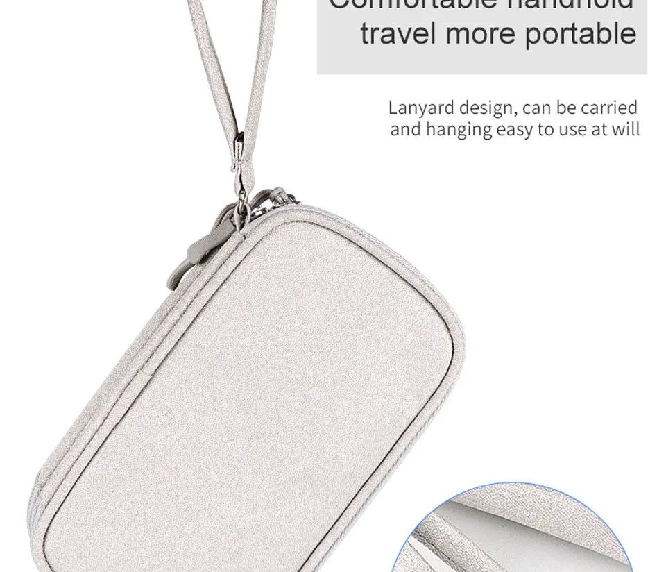 Electronic Cable Organizer Bag Waterproof Travel Storage Case