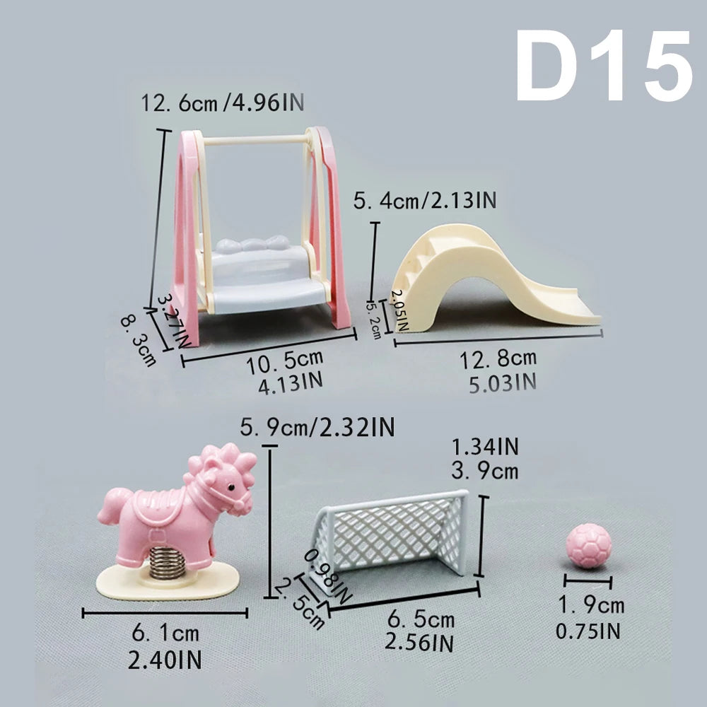 1:12 Miniature Dollhouse Furniture Set Pretend Play Accessories