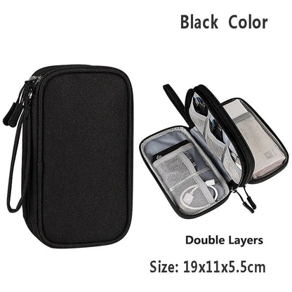 Electronic Cable Organizer Bag Waterproof Travel Storage Case