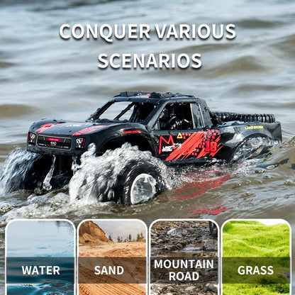 JJRC Q156 4WD Amphibious RC Stunt Car – Waterproof Flip Racing Car for Land & Water