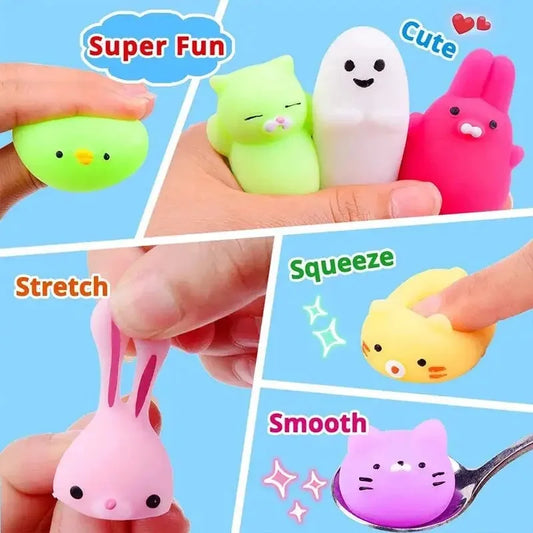20PCS Cute Animal Stress Relief Squeeze Toys for Kids