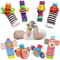 Baby Rattle Socks – Wrist Rattle & Foot Finder Toy Set