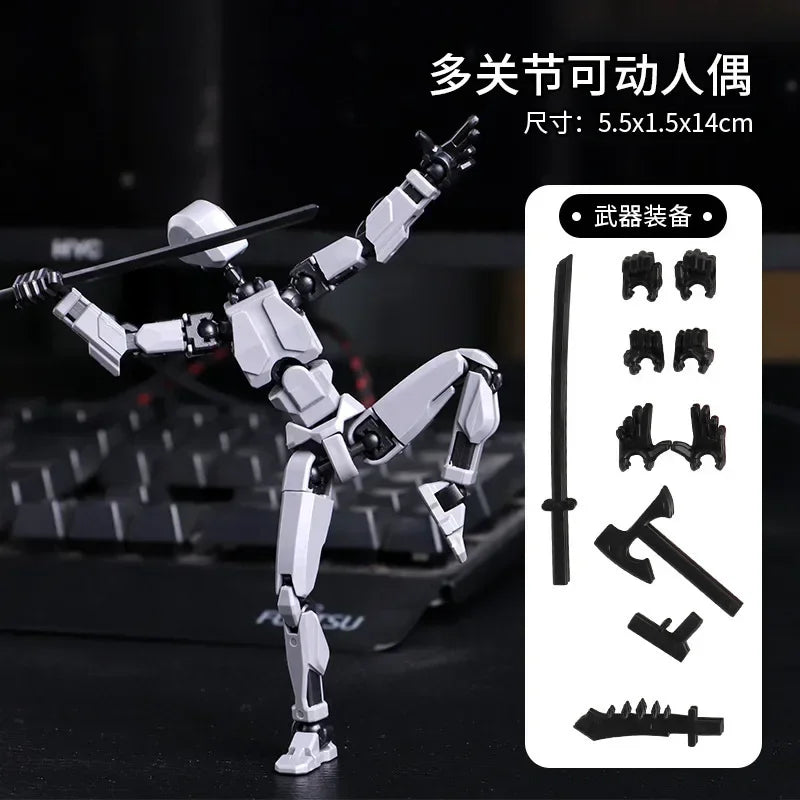 13-Joint Movable Robot Action Figure 3D Printed DIY Toy