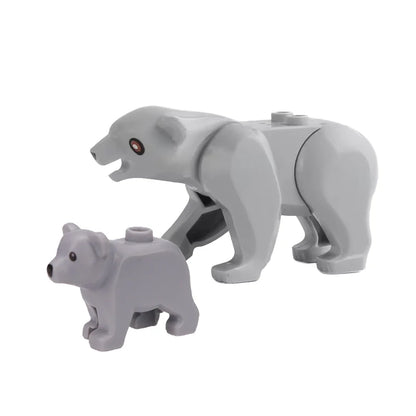 MOC Farm Zoo Animal Building Blocks Educational Toy Set
