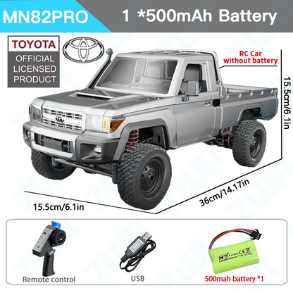 ZWN MN82 / MN82S 1:12 4WD RC Pickup Truck – LC79 Off-Road Climbing Remote Control Car