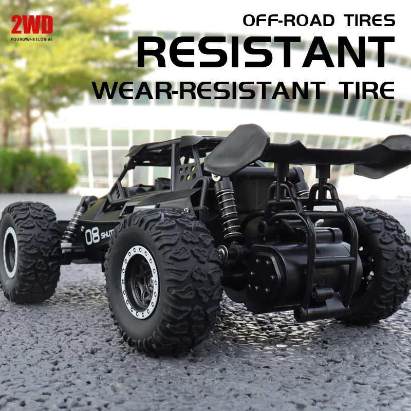 ZWN 1:16 RC Off-Road Car with LED Lights – 2.4GHz Remote Control Climbing Vehicle