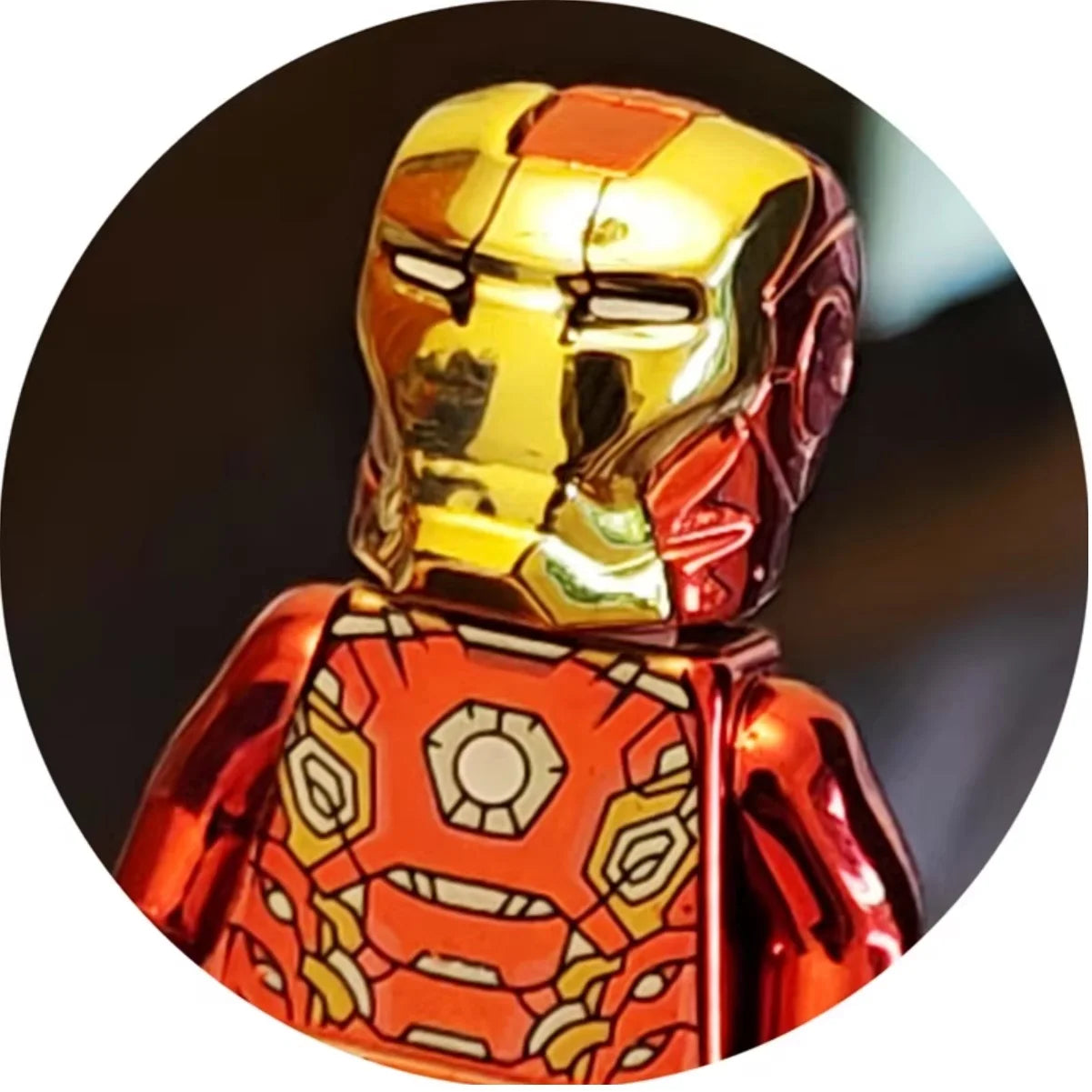 Mr Gold Building Block Figure Chrome Gold Minifigure