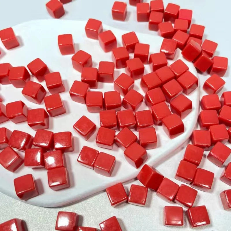 Transparent Cube Game Pieces Set – 50PCS Colorful Crystal Cubes