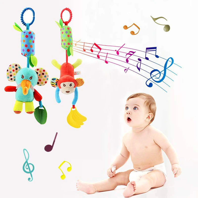 Baby Crib Spiral Toy Plush Stroller & Car Seat Rattle