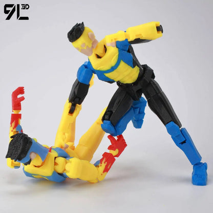 Invincible Boy Action Figure 14cm 3D Printed Multi Jointed Model