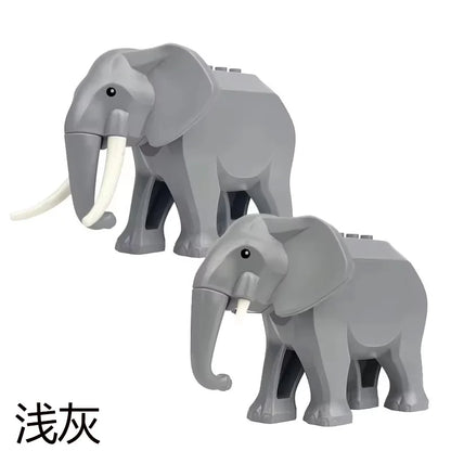 MOC Farm Zoo Animal Building Blocks Educational Toy Set