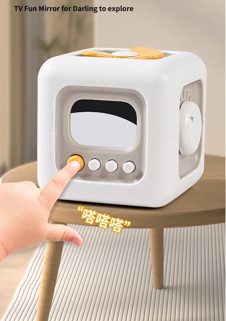 6-in-1 Montessori Activity Cube Sensory Busy Board Toy