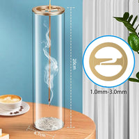 Glass Incense Burner with Removable Ash Catcher