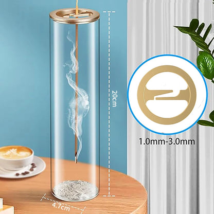 Glass Incense Burner with Removable Ash Catcher