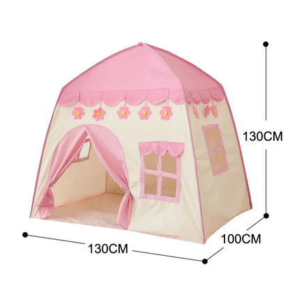 Kids Play Tent Indoor Outdoor Foldable Princess Playhouse