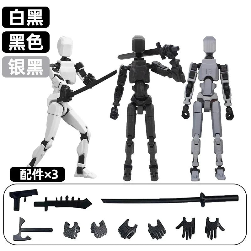 13-Joint Movable Robot Action Figure 3D Printed DIY Toy