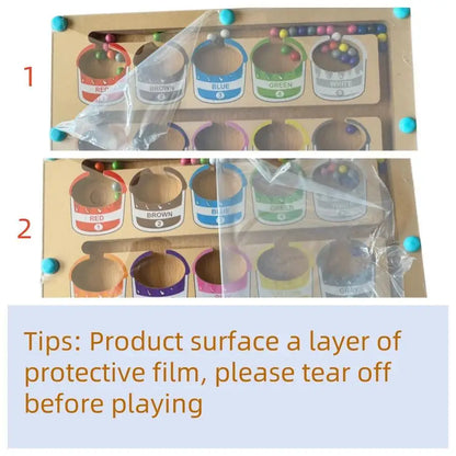 Magnetic Maze Toy with Digital Bead Puzzle Board
