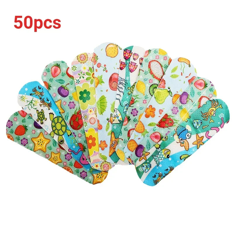 Cartoon Animal Adhesive Bandages for Kids 30-100PCS