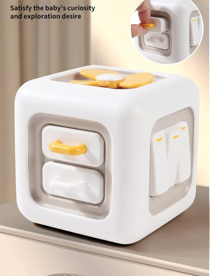 6-in-1 Montessori Activity Cube Sensory Busy Board Toy