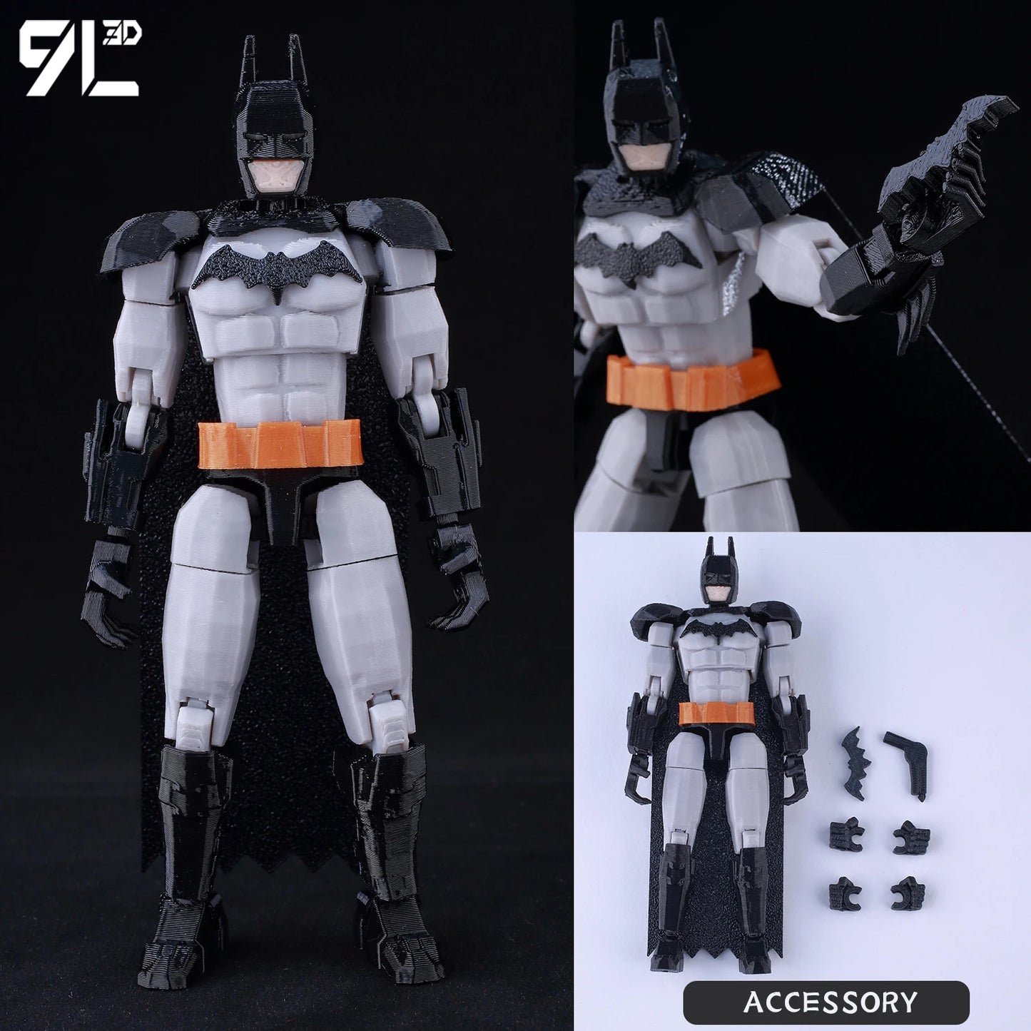 14cm Multi Jointed Action Figure 3D Printed Poseable Collectible Toy