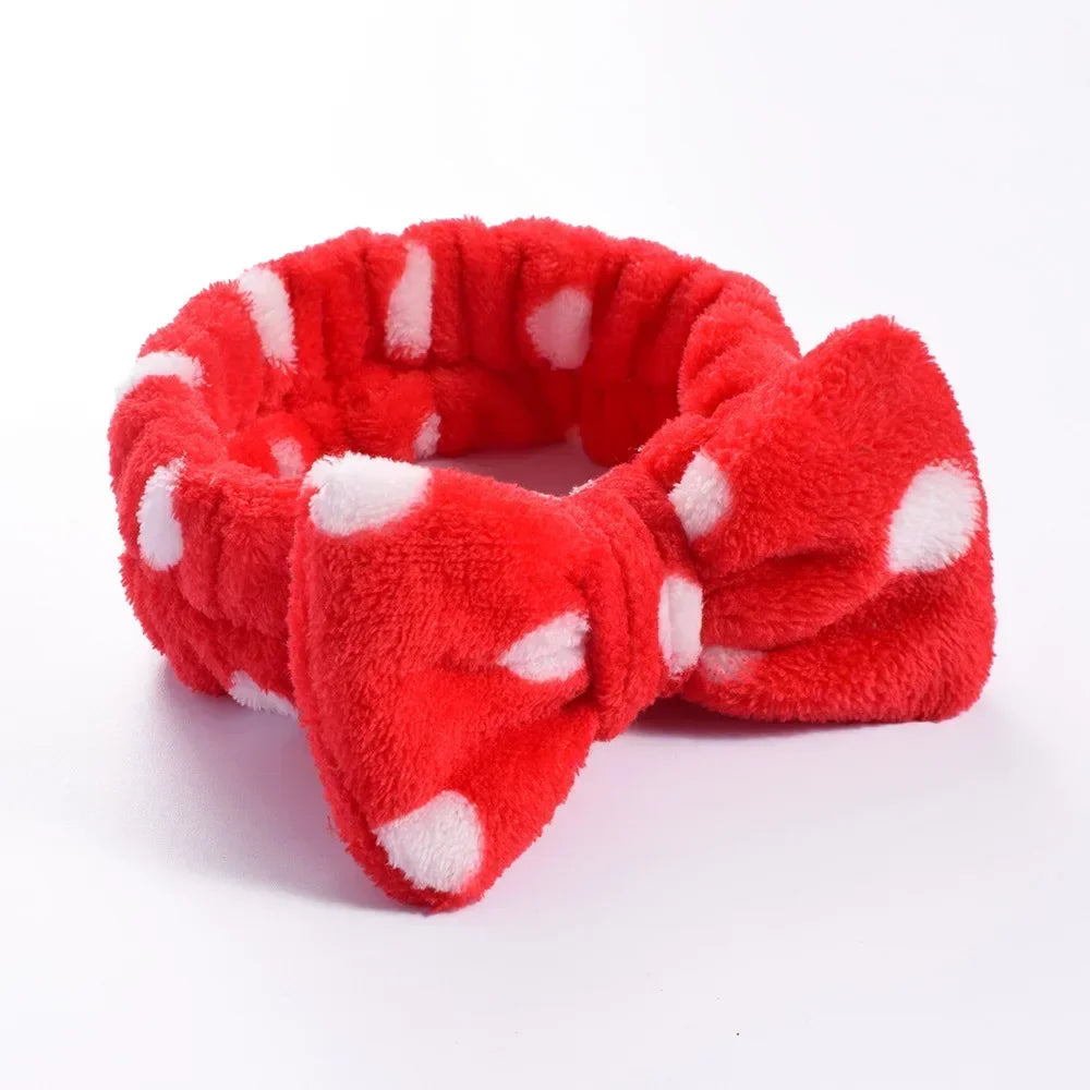 Makeup Headband – Soft Coral Fleece Face Wash Hair Band