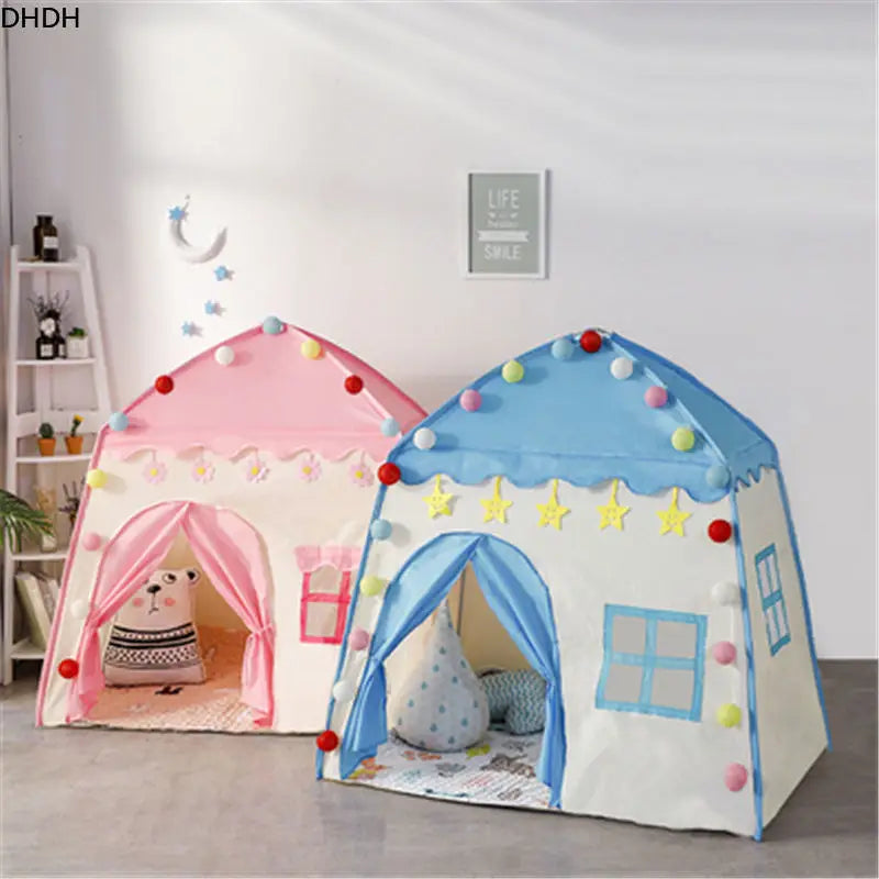 Kids Play Tent Indoor Outdoor Foldable Princess Playhouse