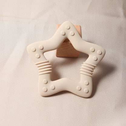 Heart Silicone Teether Food Grade Baby Teething Toy