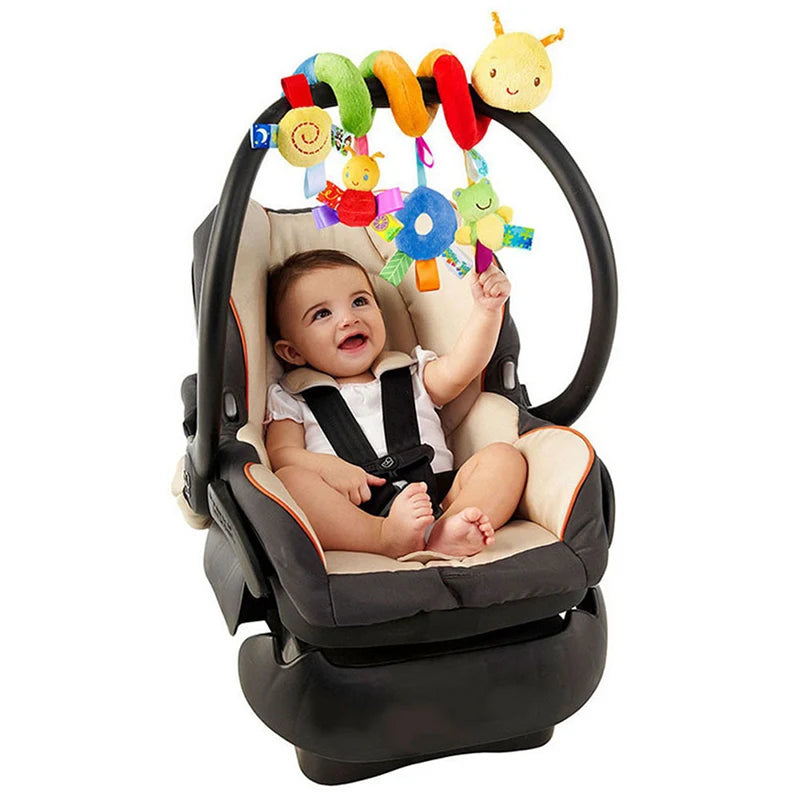 Baby Crib Spiral Toy Plush Stroller & Car Seat Rattle