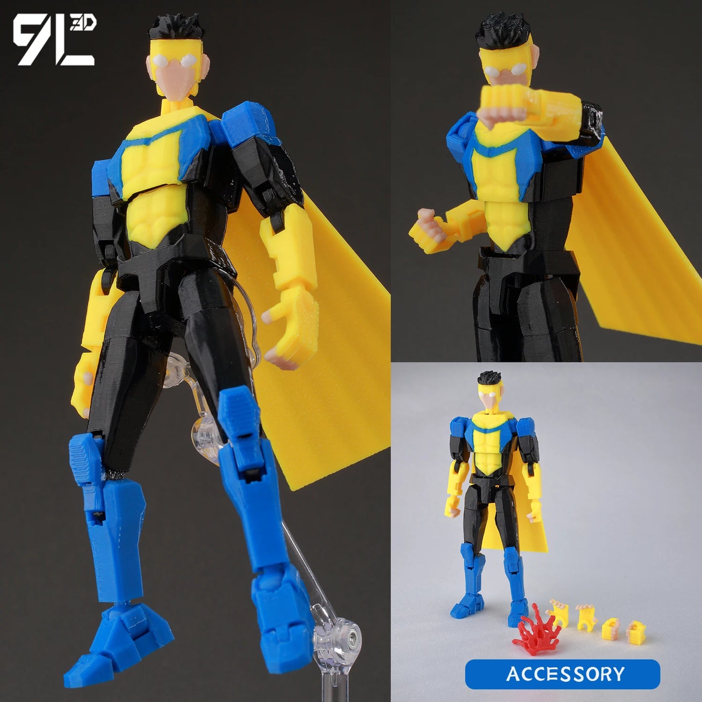 14cm Multi Jointed Action Figure 3D Printed Poseable Collectible Toy