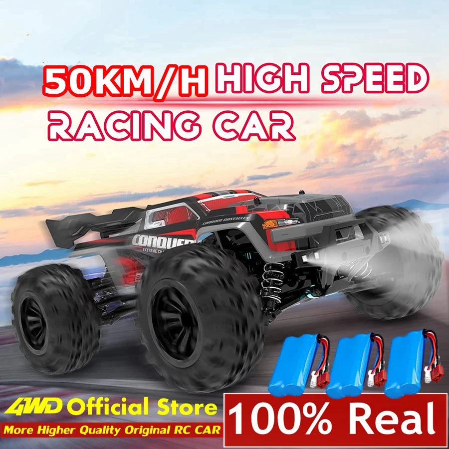 1:16 4WD High-Speed RC Monster Truck – 80KM/H Brushless Off-Road Racing Car