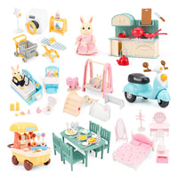 1:12 Miniature Dollhouse Furniture Set Pretend Play Accessories