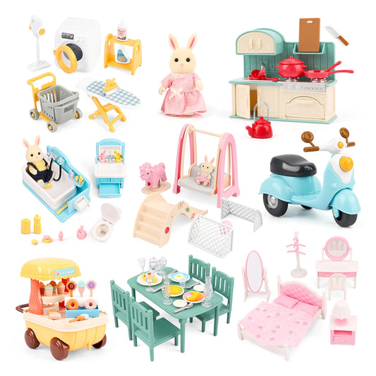 Miniature Dollhouse Furniture 1:12 Pretend Play Accessories