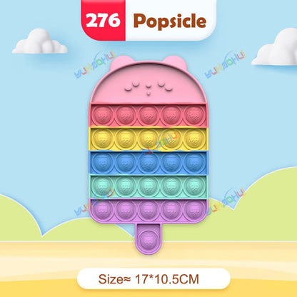 Rainbow Pop It Fidget Toy for Stress Relief & Sensory Play