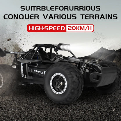 ZWN 1:16 RC Off-Road Car with LED Lights – 2.4GHz Remote Control Climbing Vehicle