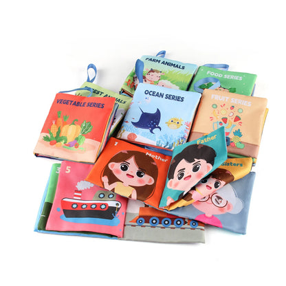 Soft Baby Cloth Book Montessori Sensory Learning Toy