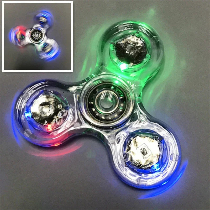 LED Fidget Spinner – Glow in the Dark Finger Spinner Toy
