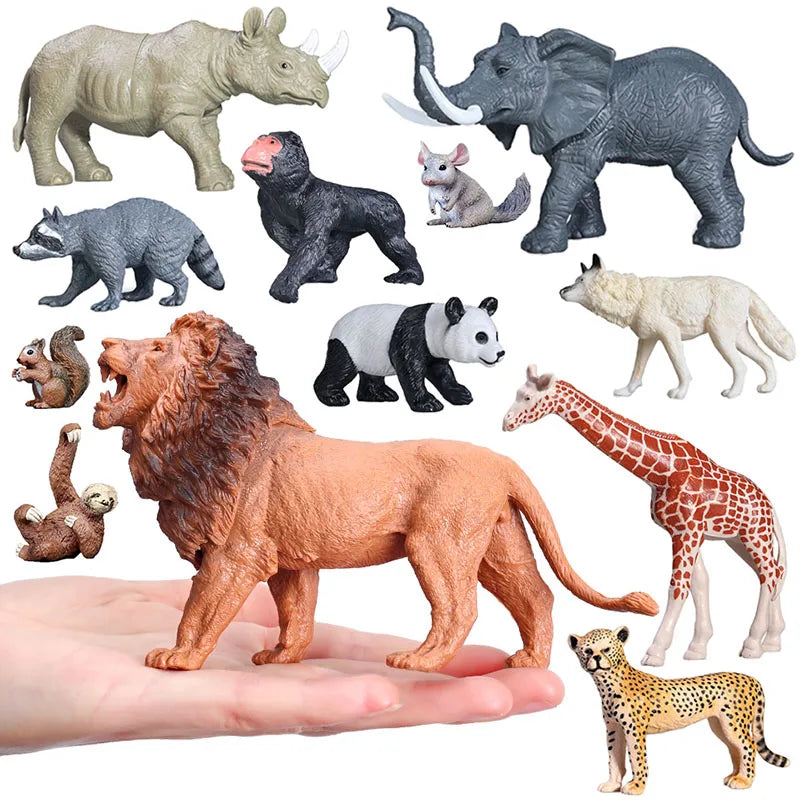Wild Animal Figurines Set Realistic Zoo Figures for Kids Toy