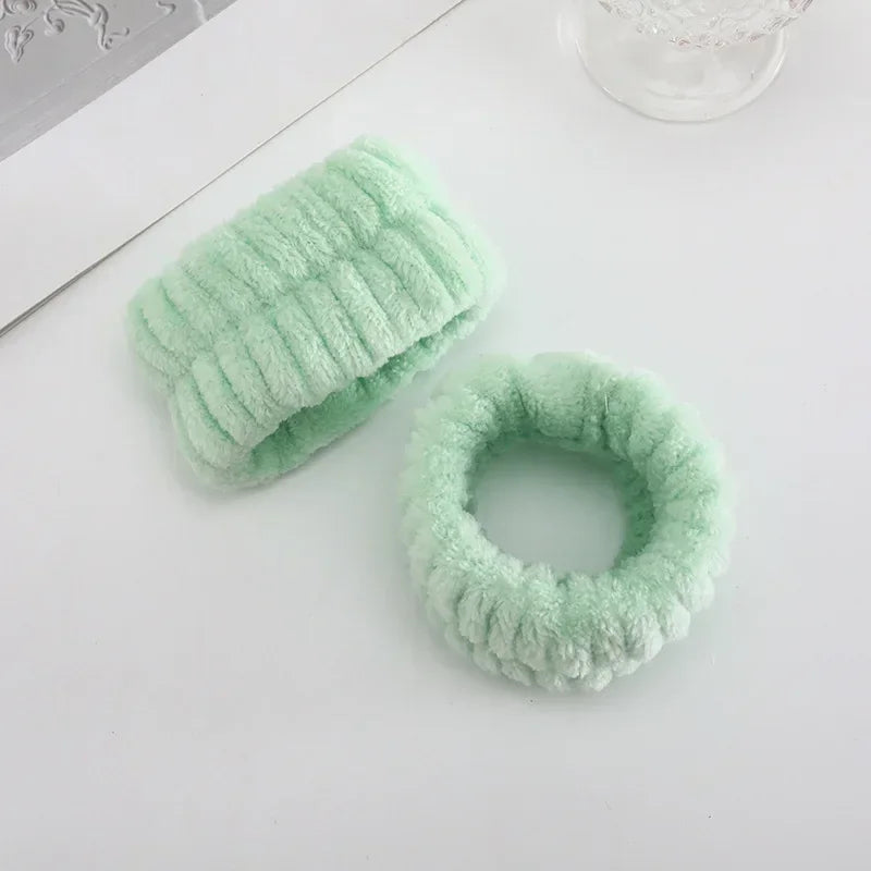 Makeup Headband – Soft Coral Fleece Face Wash Hair Band