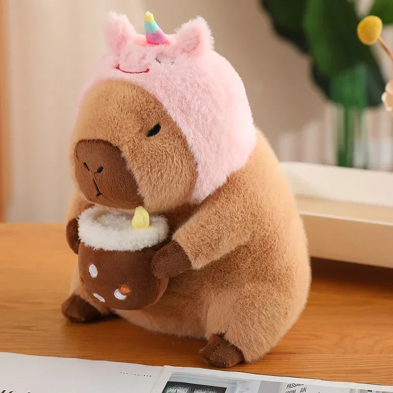 Capybara Plush Toy – Cute Cosplay Stuffed Animal Doll